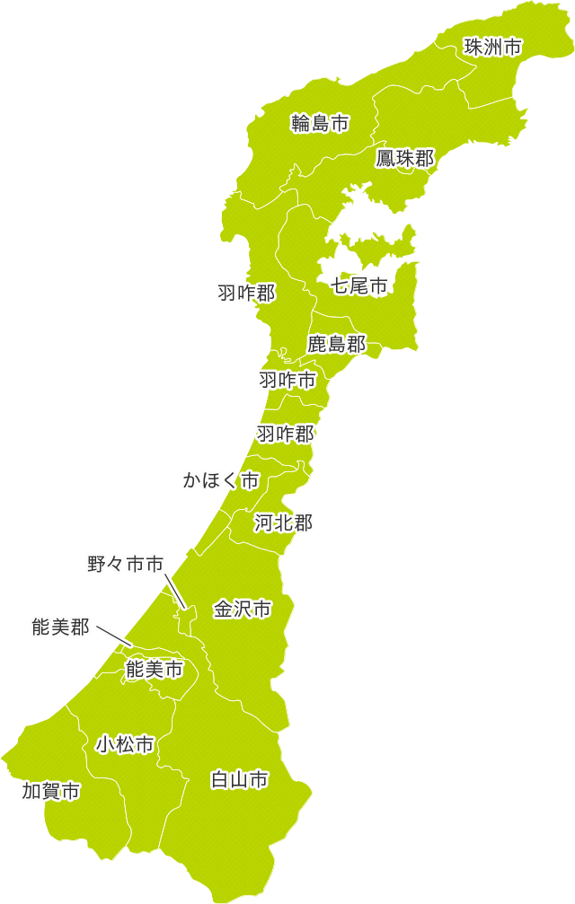 石川県の地図